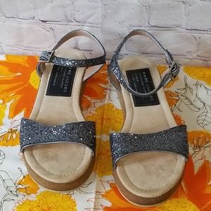 Holiday Marc Jacobs Silver Sparkle Sandal Shoe